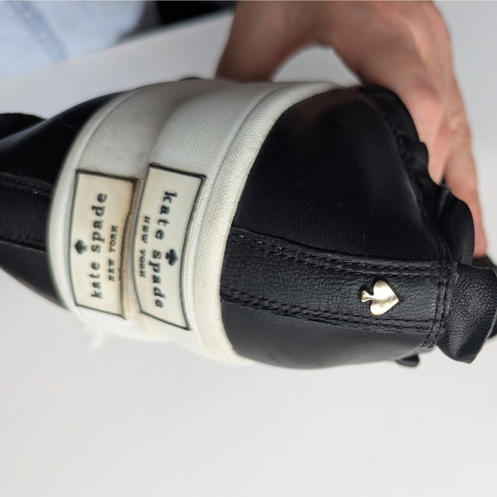 Kate Spade New York Lillie Leather Slip On Tennis Shoe / Loafer, Ruffle Detail - Picture 5 of 16